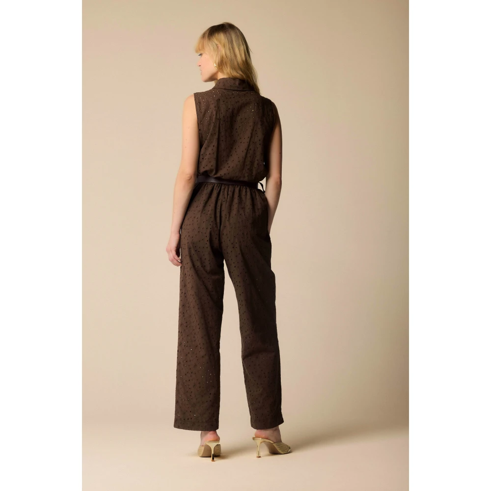 Kocca Stijlvolle Jumpsuits voor Vrouwen Brown Dames