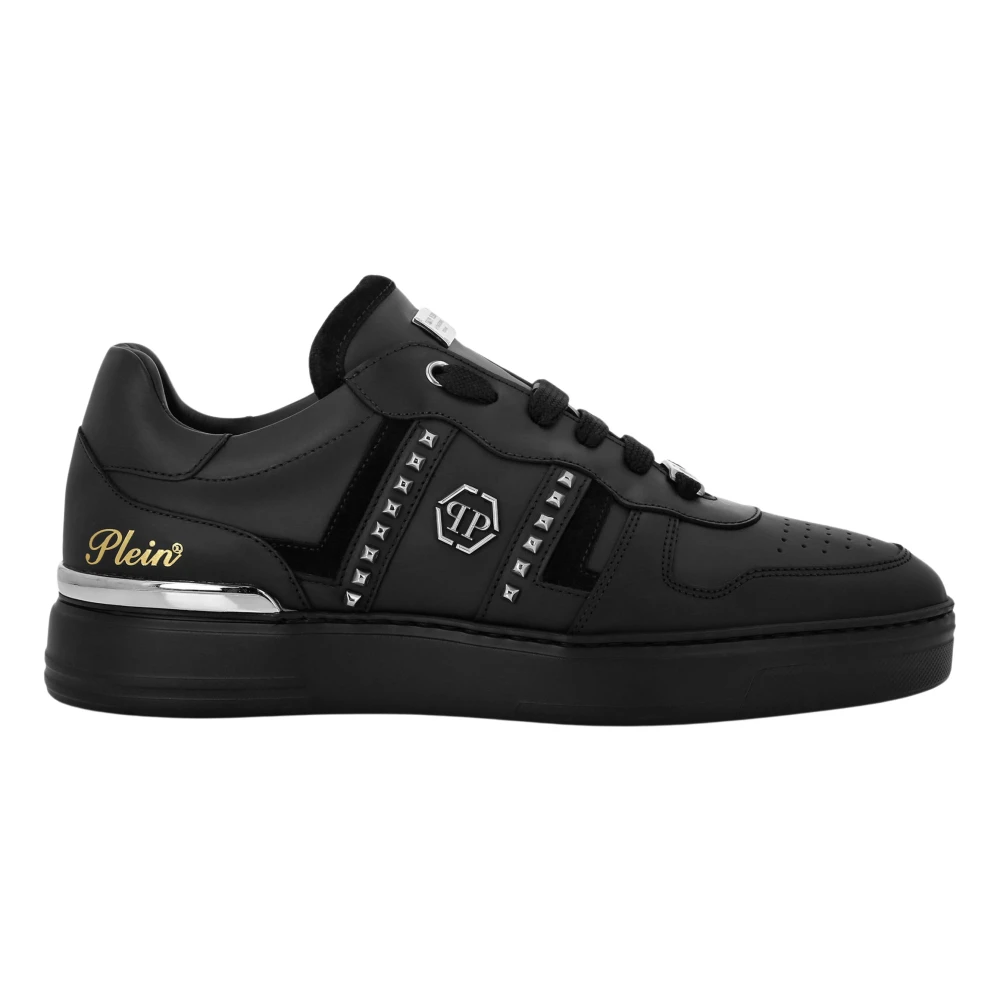 Philipp Plein Low Top Sneakers Mix Cut Studs unisex Schoenen Zwart