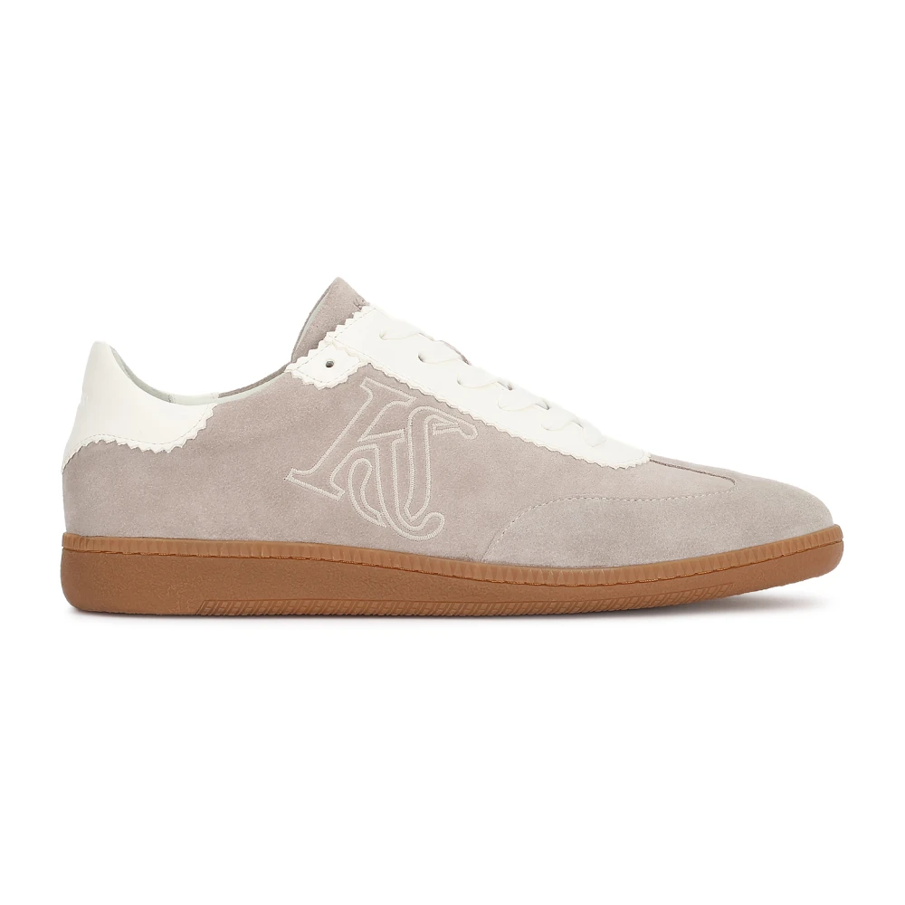 Kazar Studio Kazar Studio Sneakers met retro lijn met contrasterende texturen Heren Schoenen Grijs