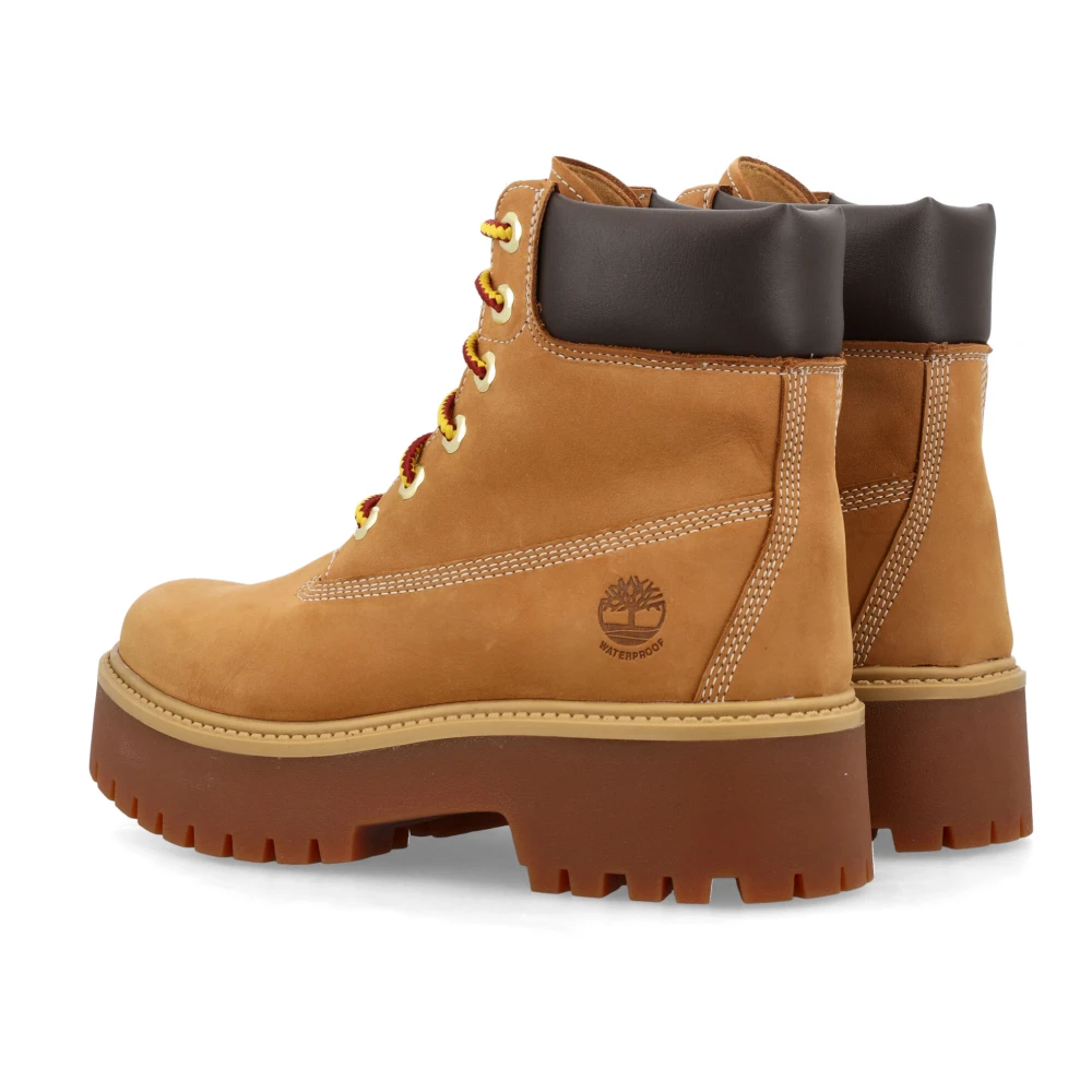 Timberland Honey Gesloten Enkellaarzen met Platform Brown Dames