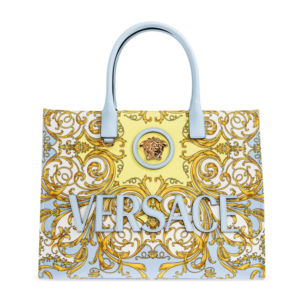 Versace Women's La Medusa Printed Large Canvas Tote