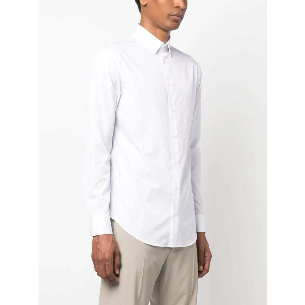 Giorgio Armani Witte Overhemden voor Mannen White Heren