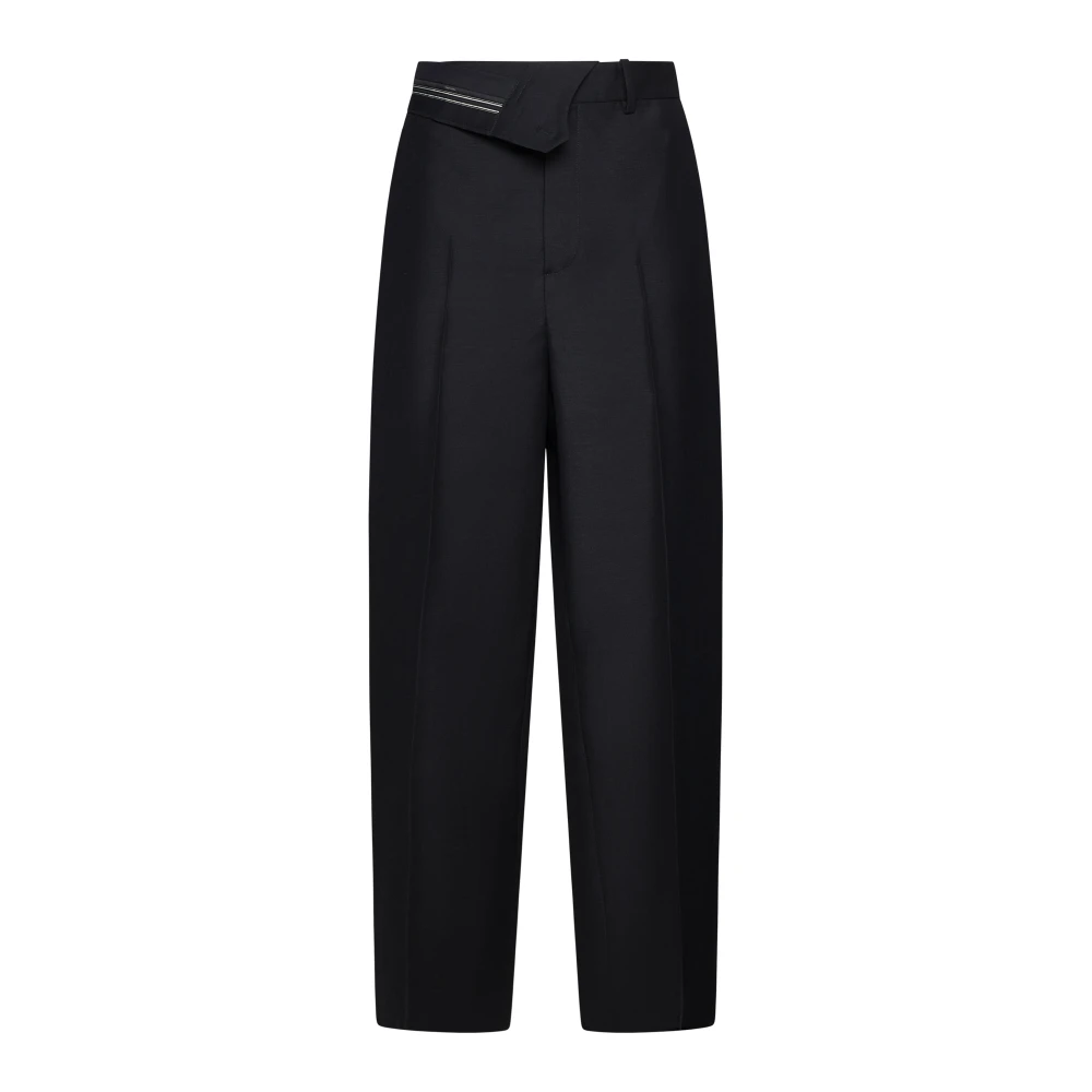 Fendi Zwarte Stijlvolle Broek Black Dames