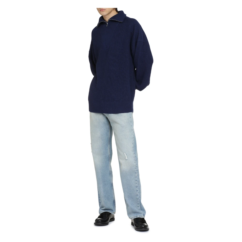 Isabel marant Geribbelde Coltrui Blue Heren
