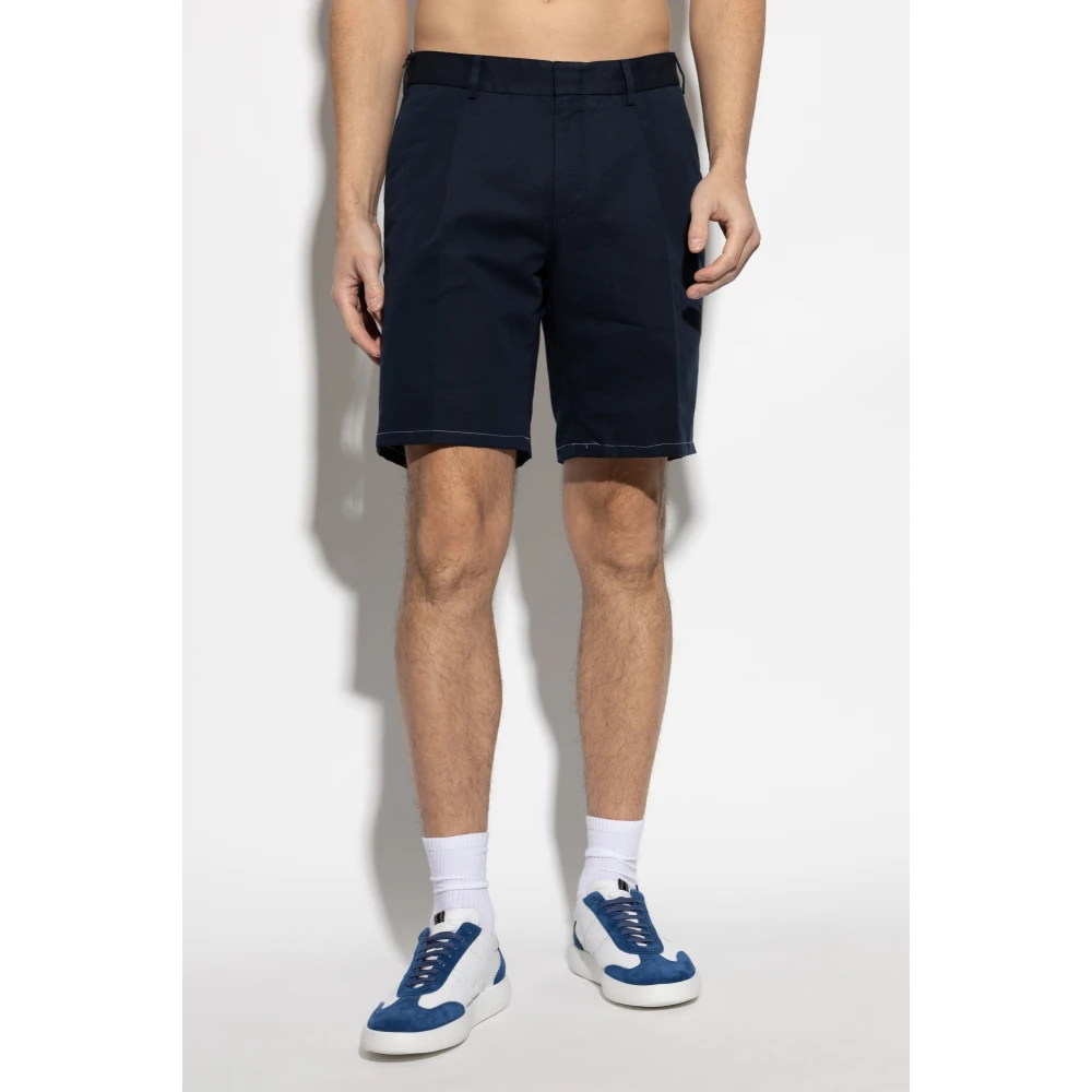 Brioni Shorts met zakken Blue Heren