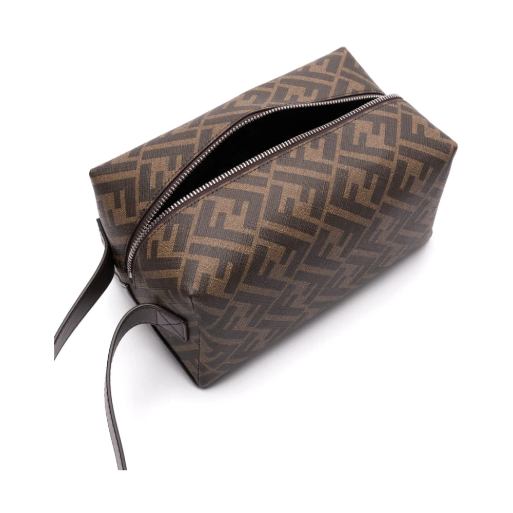 Fendi Bruine Leren Schoudertas Brown Heren