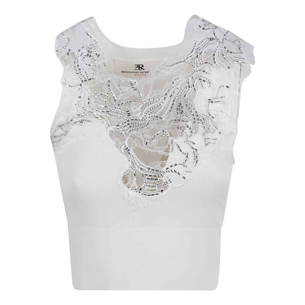 Ermanno Scervino Witte Top voor Vrouwen White Dames