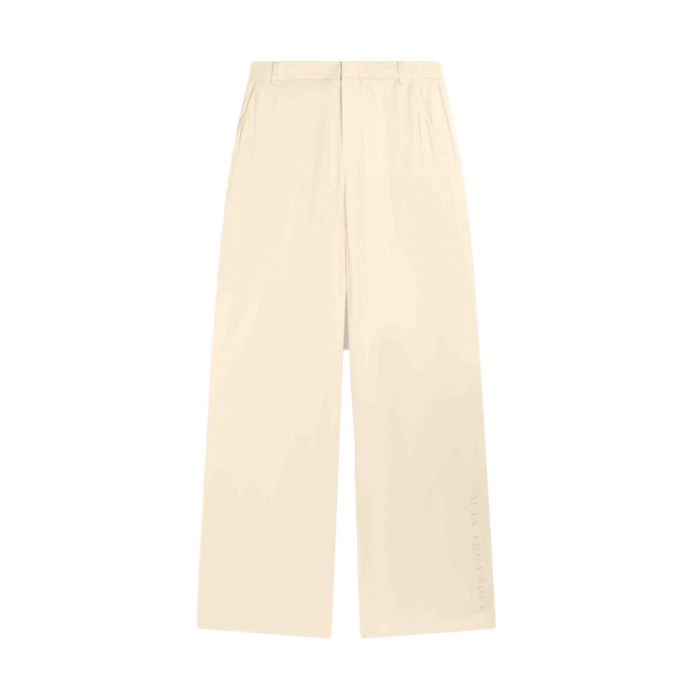 Alix The Label Damessatijnen geweven broek Beige Dames