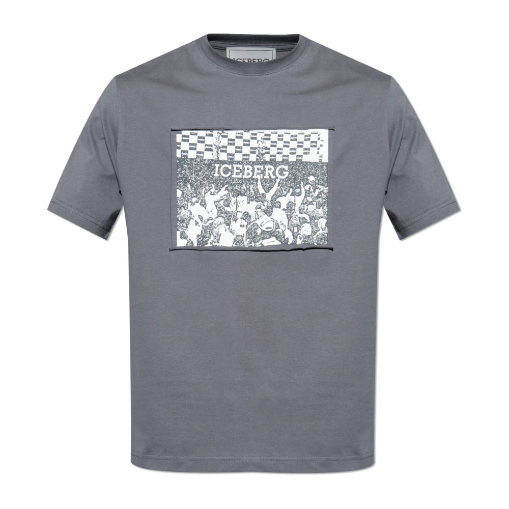 Iceberg - Tops > T-Shirts - Gray - Iceberg - Modalova