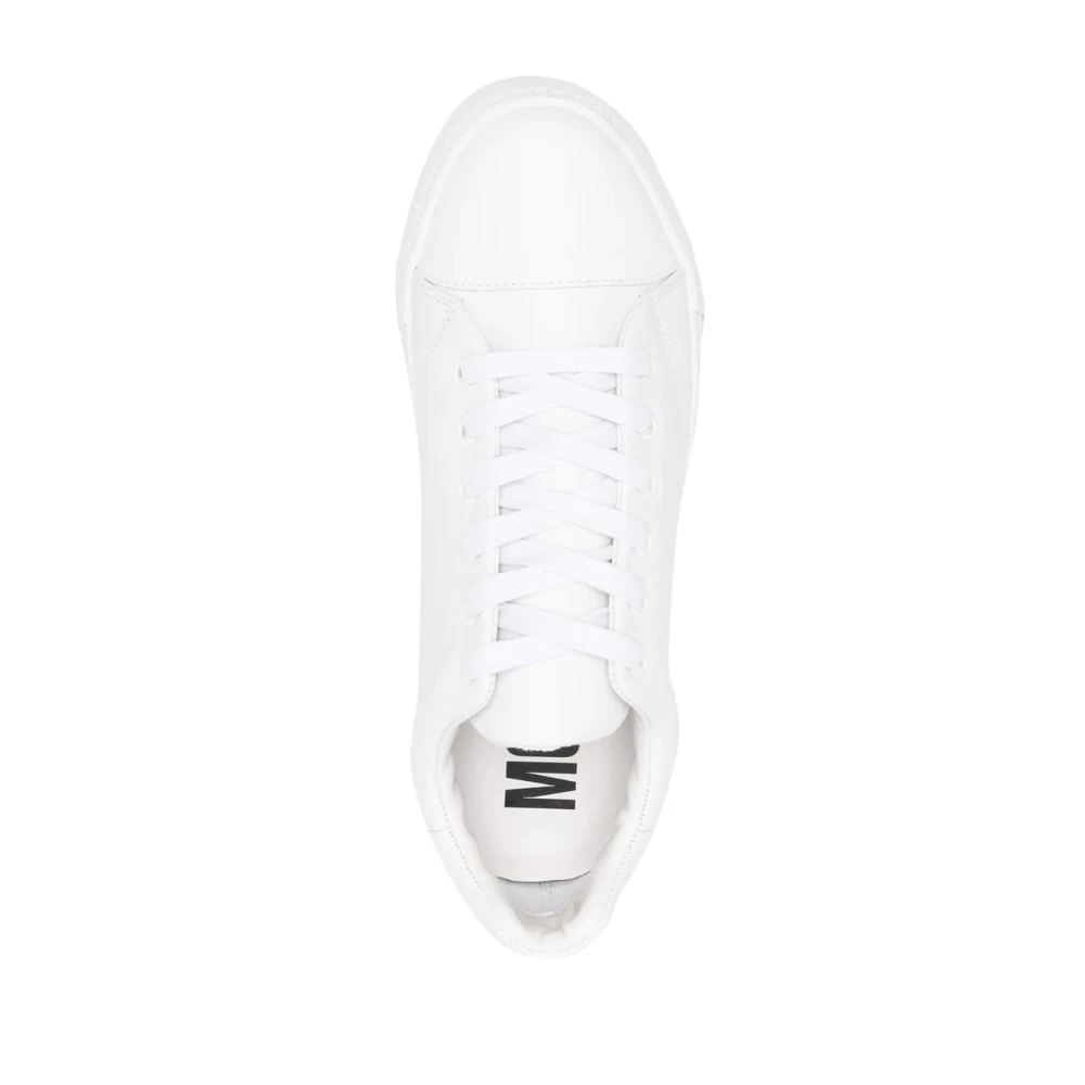 Moschino Witte Logo Sneakers White Heren