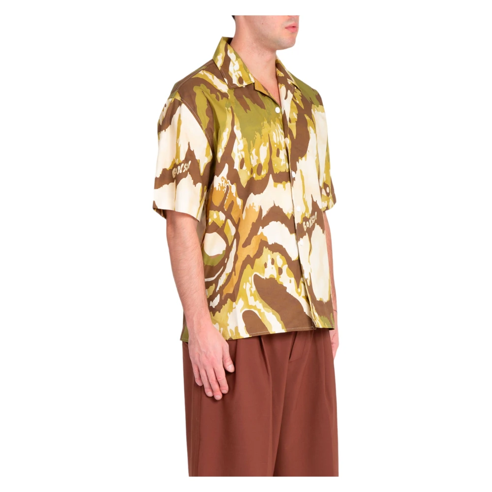 Bonsai Oversize Jungle Bowling Shirt Collectie Kleur Multicolor Heren