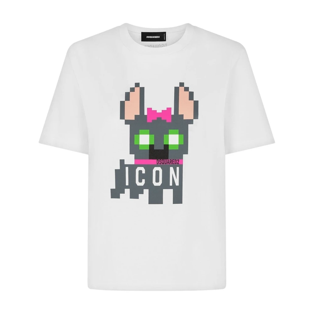 Dsquared2 Icon Hilde Easy T-Shirt White Dames
