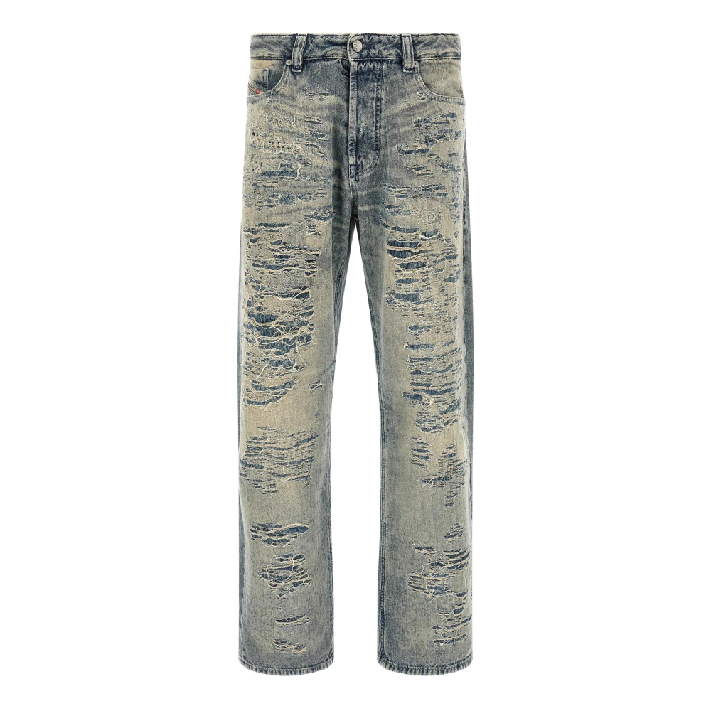 Diesel Mannelijk Blauw Jeans Heren, W32, Katoen, D-Eeper Jeans