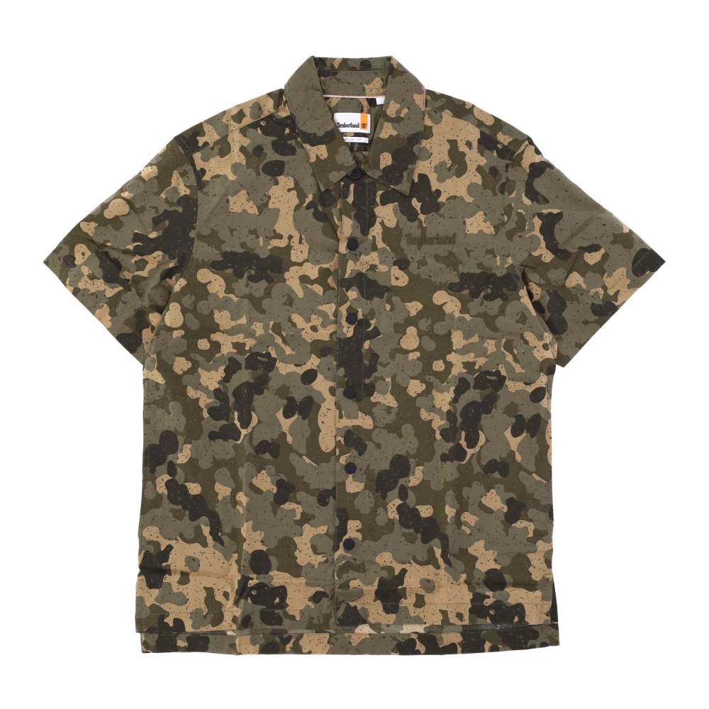 Timberland Camo Print Korte Mouw Shirt Multicolor Heren
