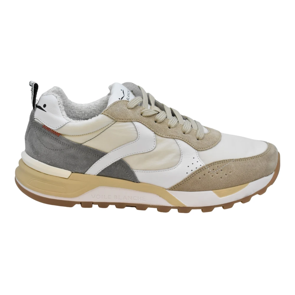 Voile Blanche Elegante Zand Suède en Stoffen Veterschoenen Heren Schoenen Beige