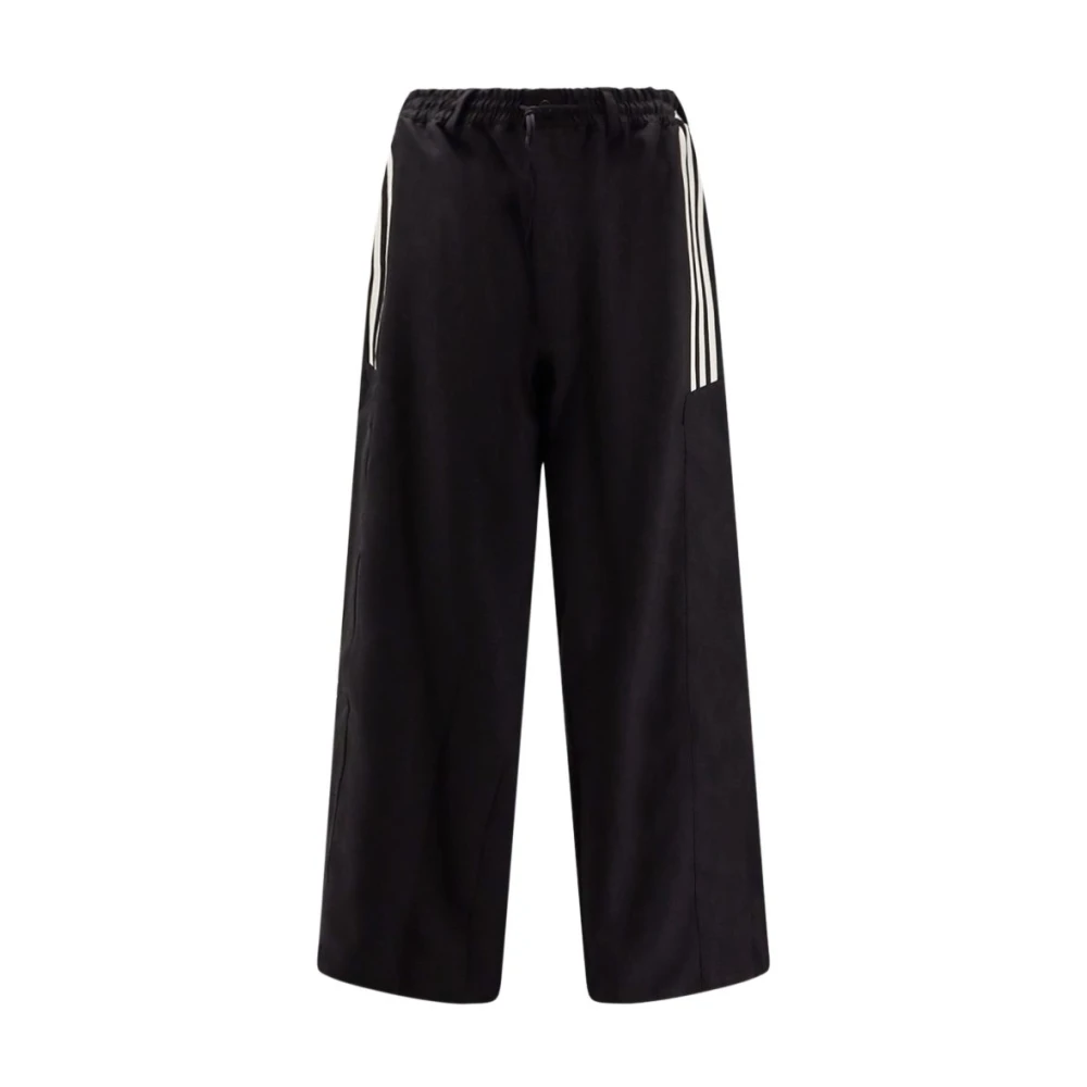 Y-3 Men's Black Wide Trousers, S, Wide Leg Trousers