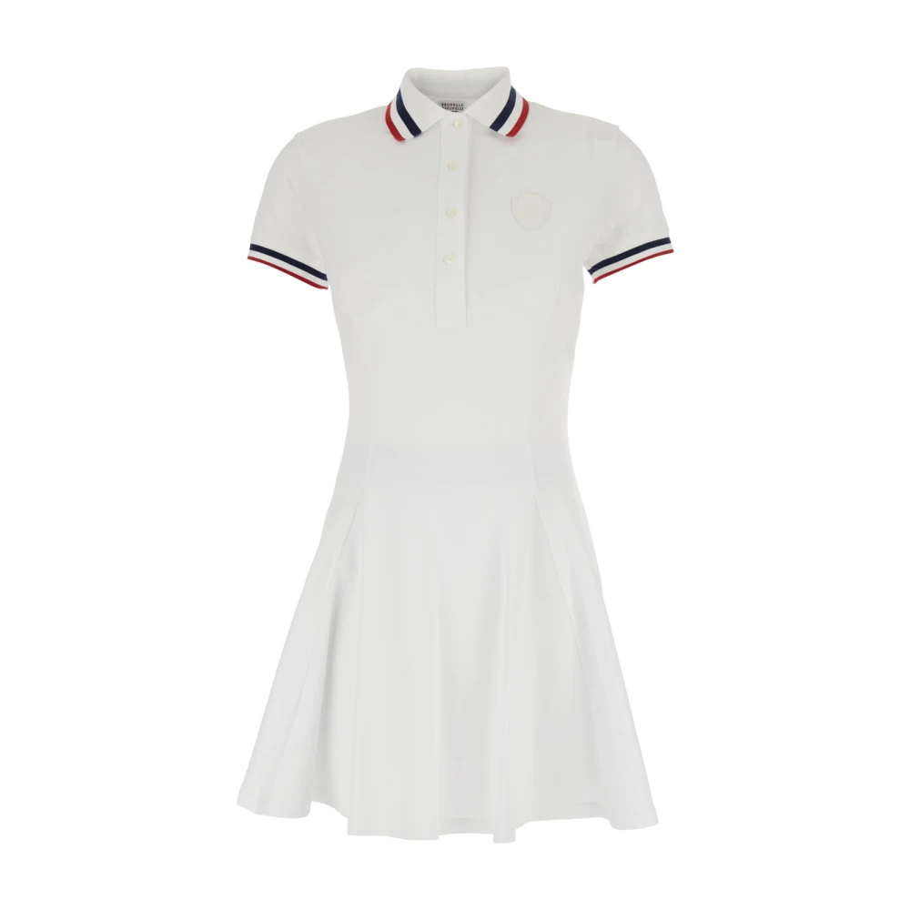 Brunello Cucinelli Women's White Classic Collar Minidress