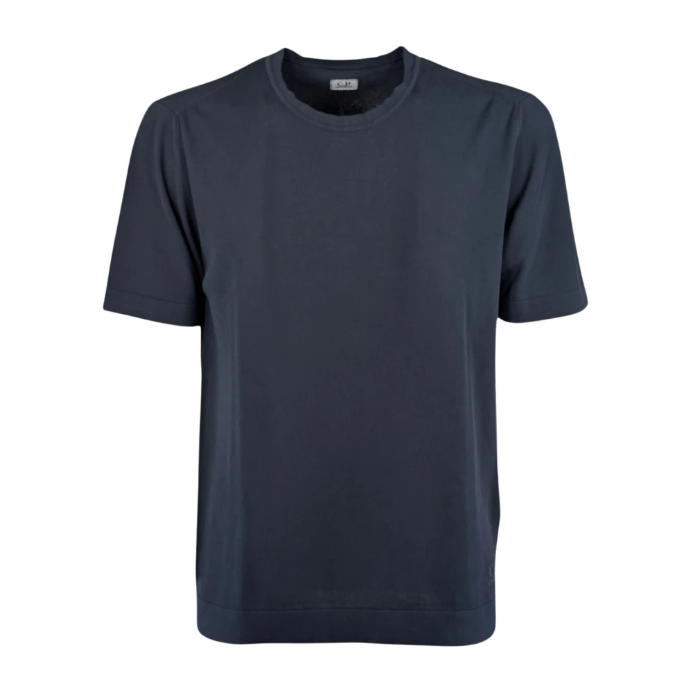 C.p. Company Men's Blue T-Shirts, S, Knitwear Crew Neck