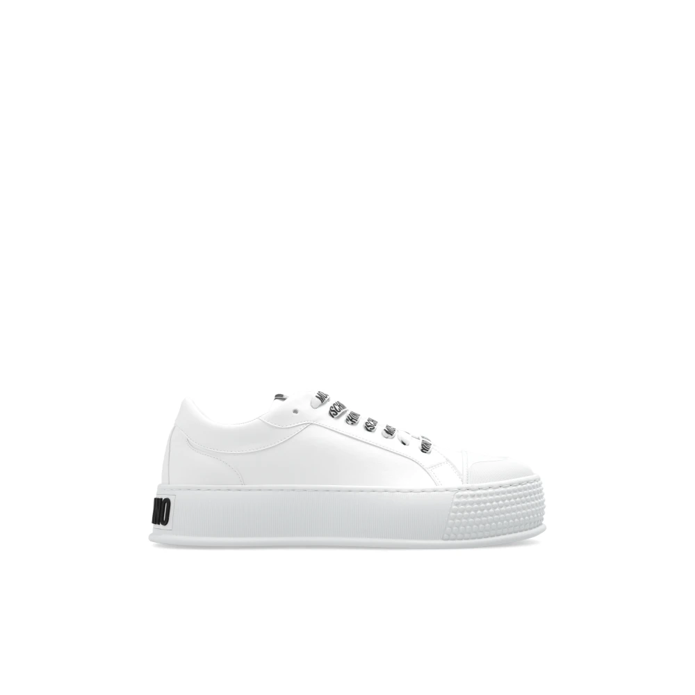 Moschino Platform sneakers White, Dam