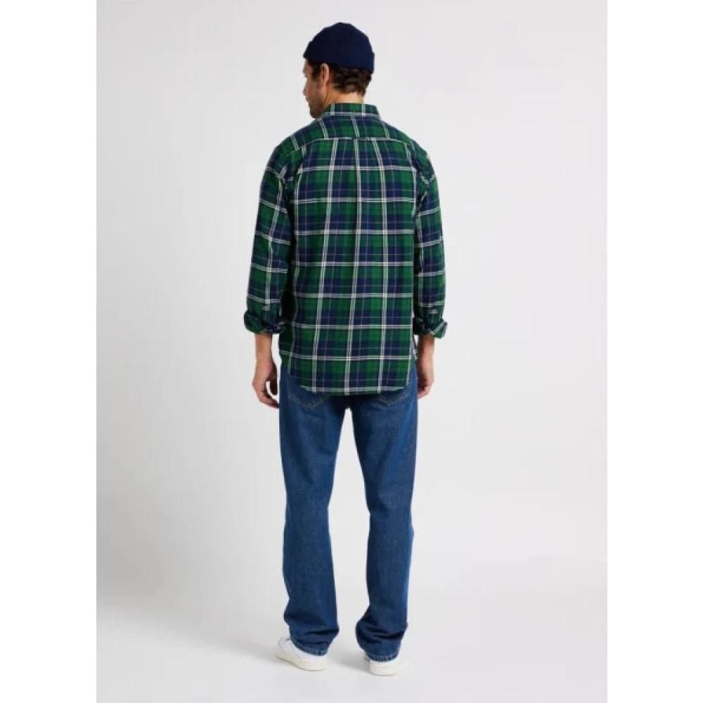Gant Zachte Flanellen Overhemd Green Heren
