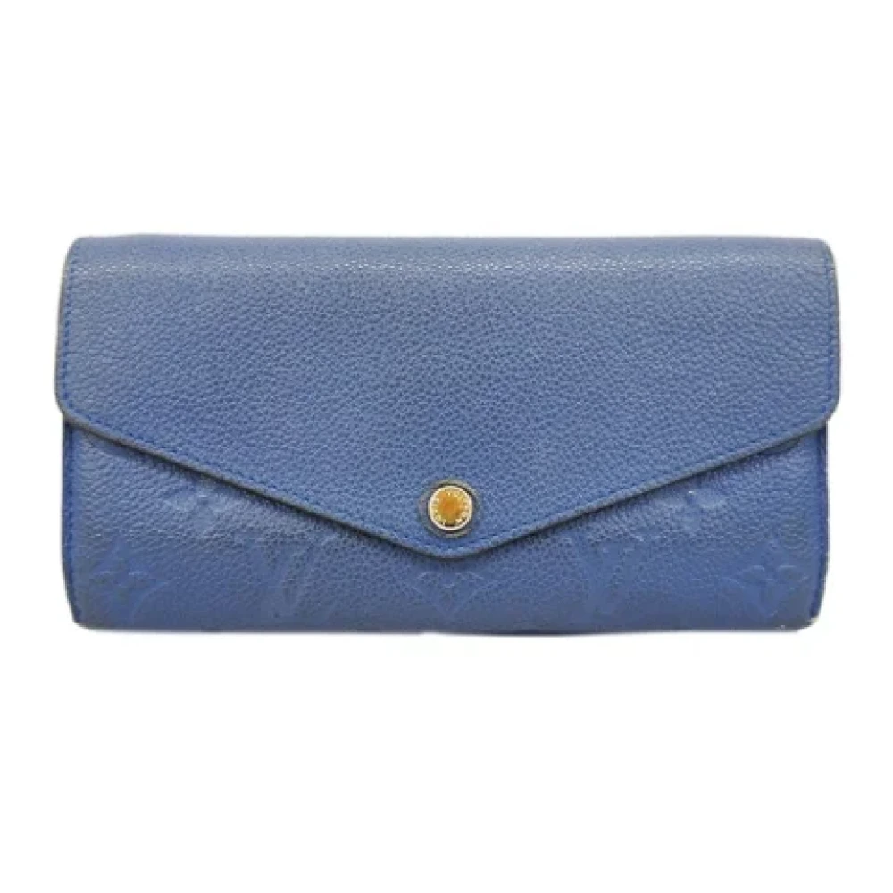 Louis Vuitton Vintage Pre-owned Fabric wallets Blue Dames
