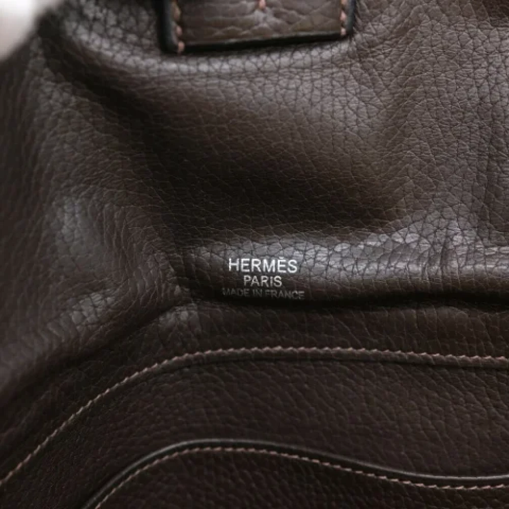 Hermès Vintage Pre-owned Canvas shoulder-bags Beige Dames