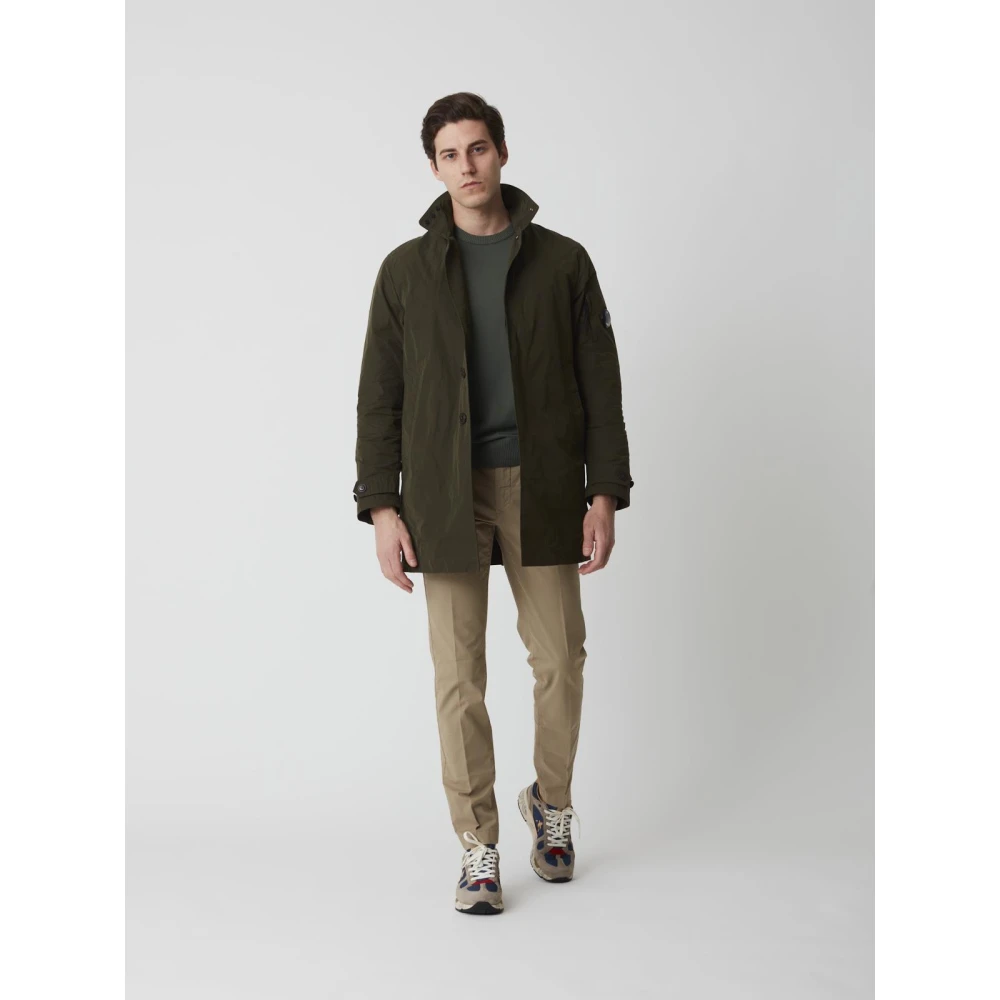 C.P. Company Stijlvolle Lange Jas Green Heren