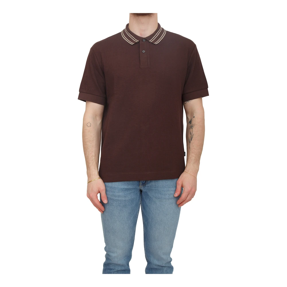 Hugo Men's Brown Polo Shirts, Xl, Polo Shirt