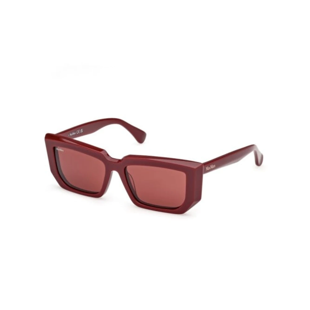 Max Mara Women's Red Sunglasses, 54 Mm, Square Sunglasses