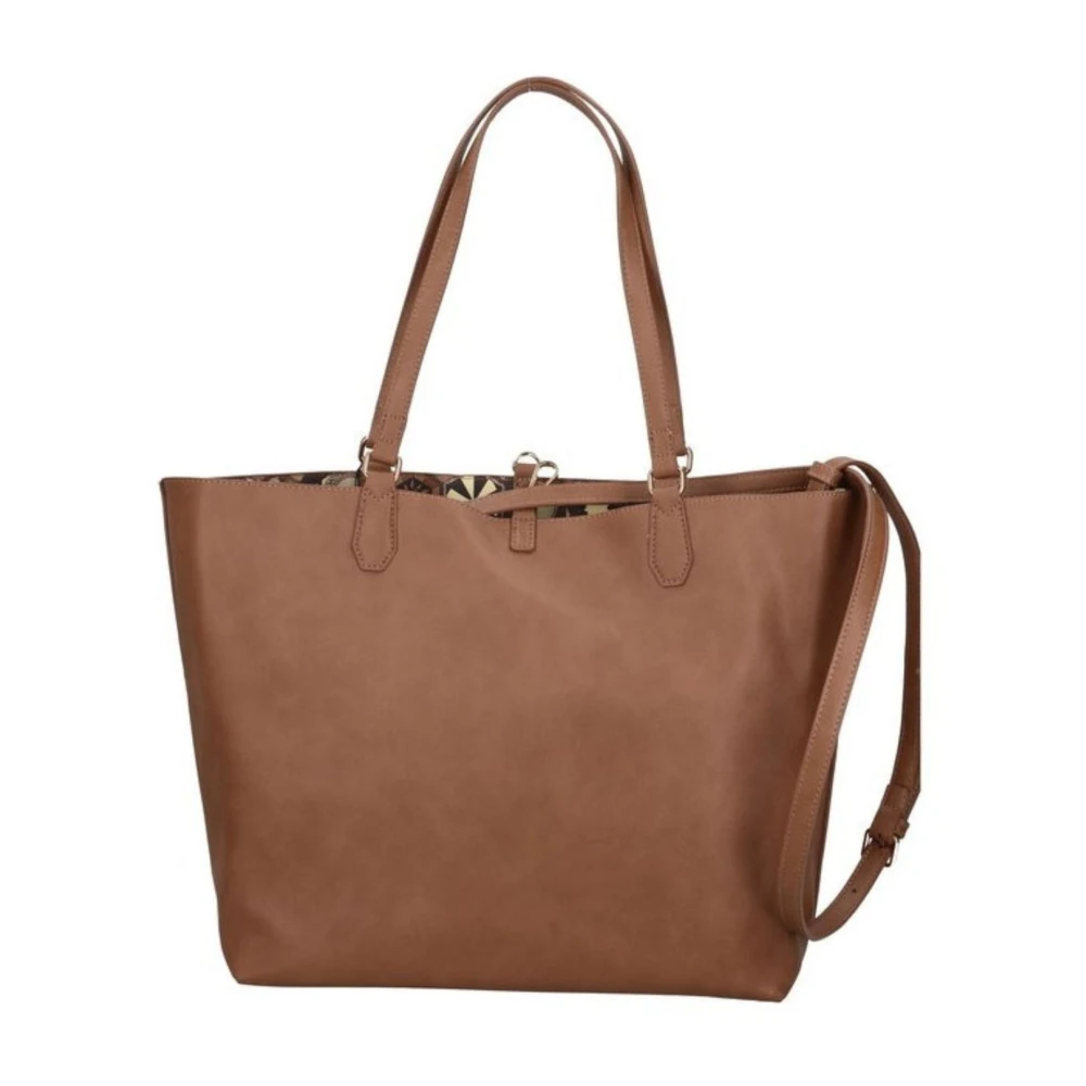 Gattinoni Teod Reverse S PVC Handtas Brown Dames