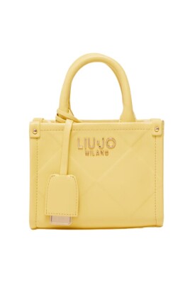 yellow-embossed-handbag-with-zipper-closure