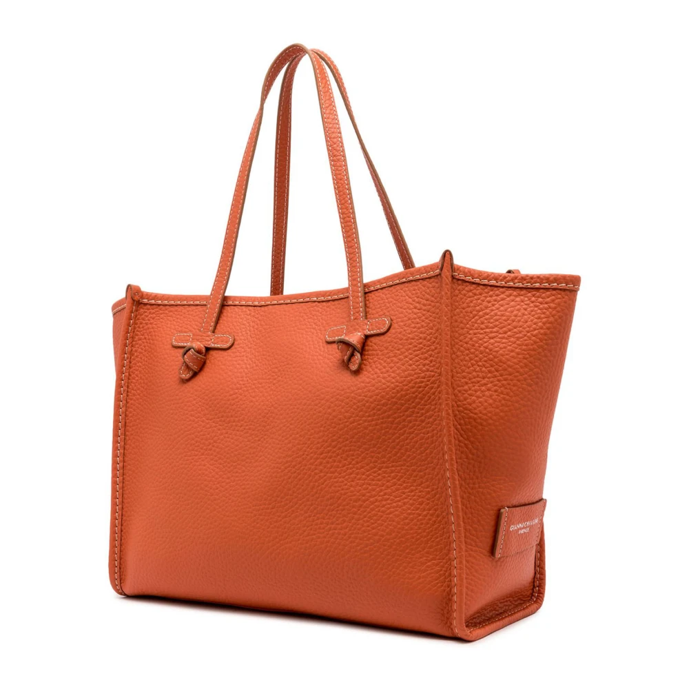 Gianni Chiarini Koraal Leren Shopper met Clutch Orange Dames