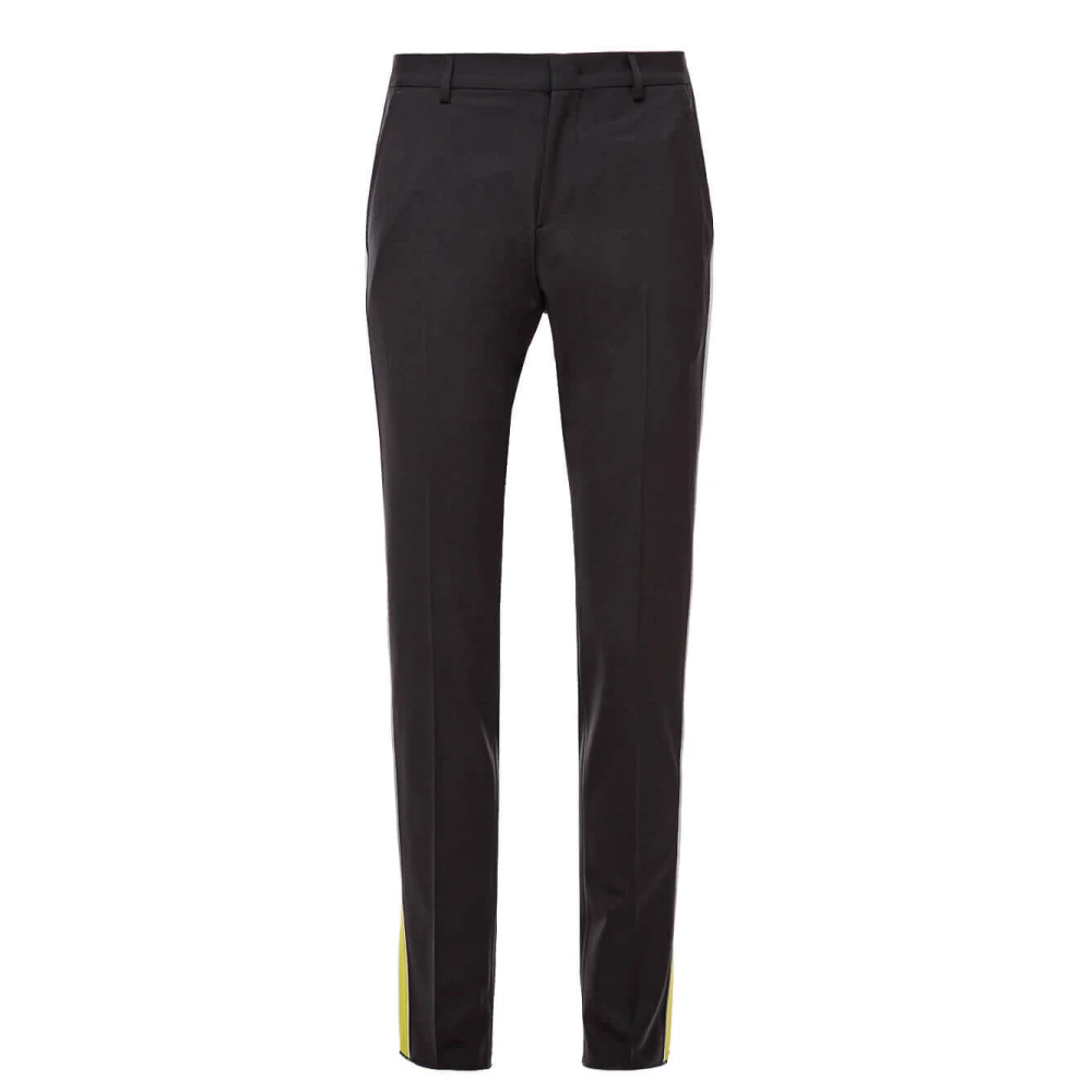 Valentino Garavani Men's Gray Stylish Trousers With Unique Design