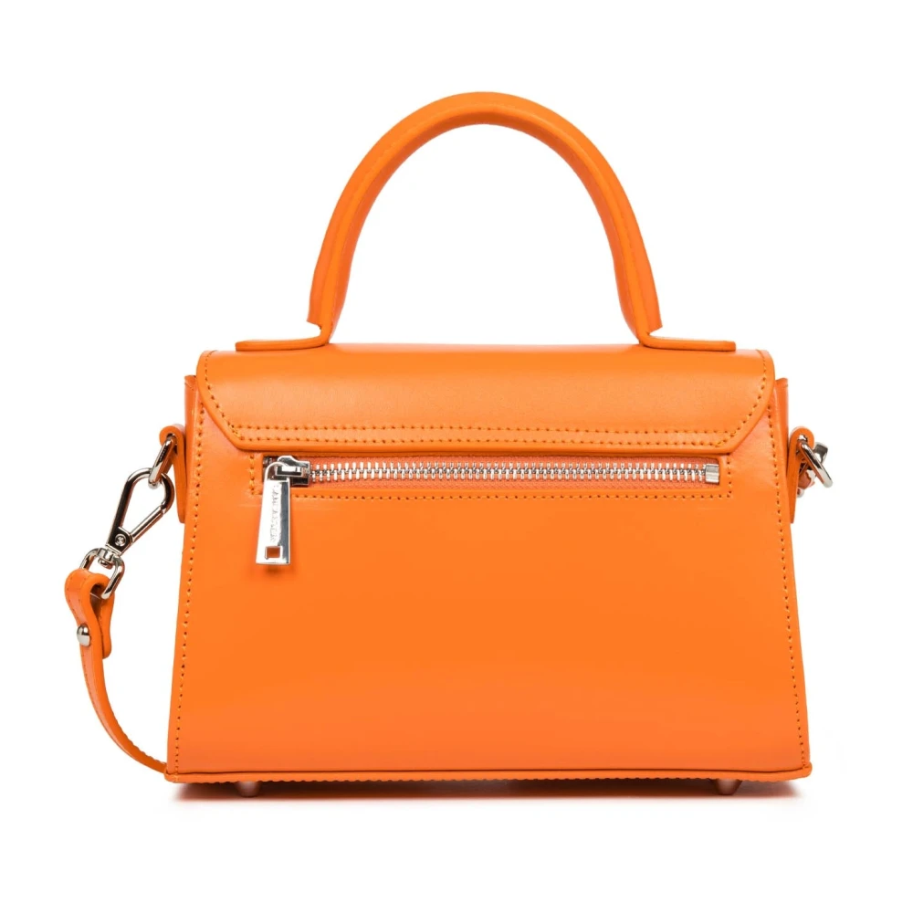 Lancaster Stijlvolle Flap Handtas met Metalen Sluiting Orange Dames