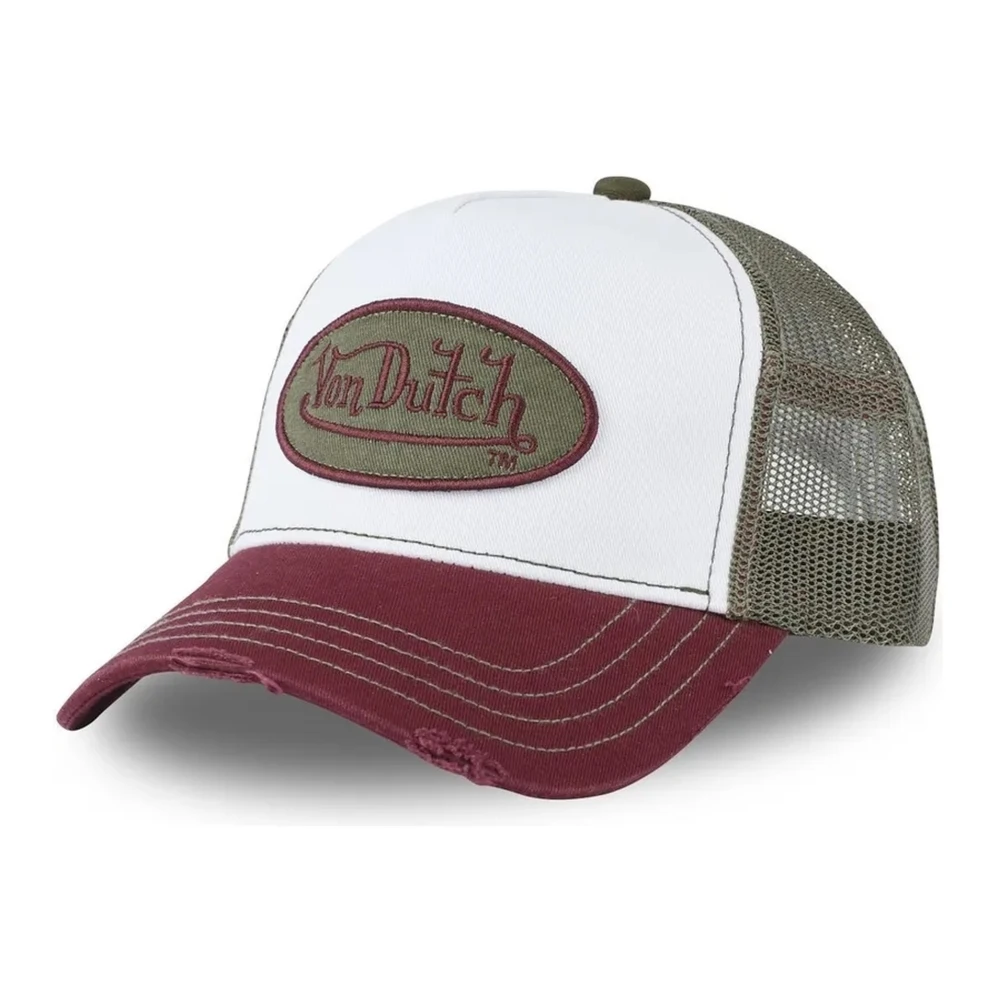 Von Dutch Rood wit truckerpet Multicolor Heren