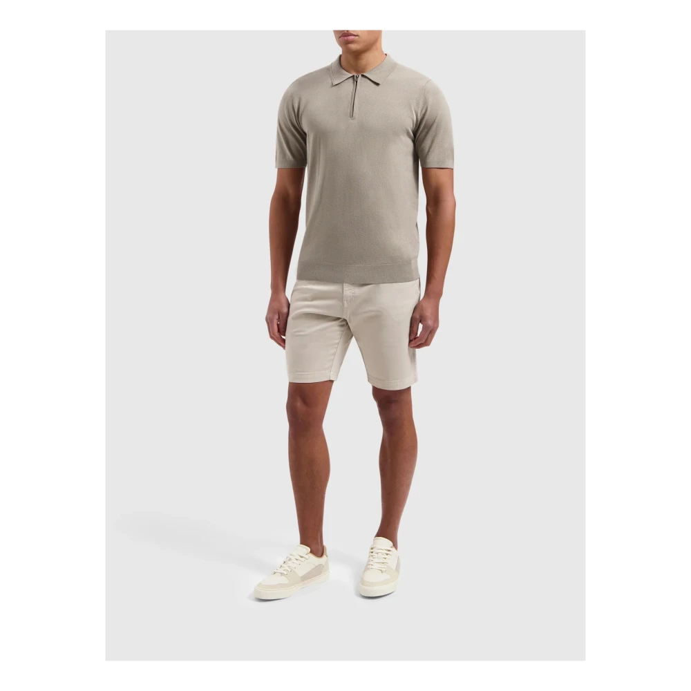 Pure Path Polo- Regular FIT Knitwear Polo S S Beige Heren