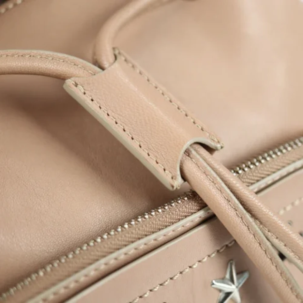 Jimmy Choo Pre-owned Leather backpacks Pink Dames