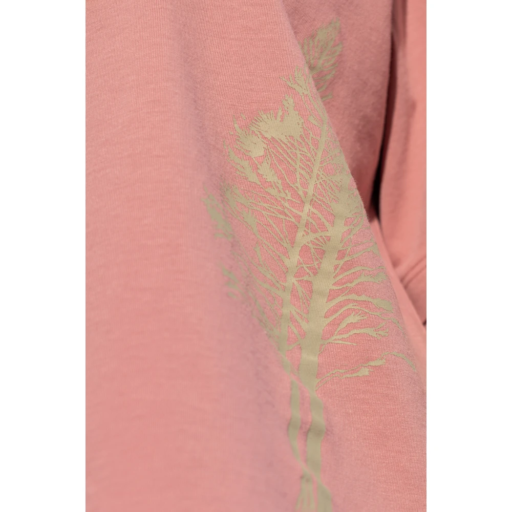 Woolrich T-shirt met print Pink Dames
