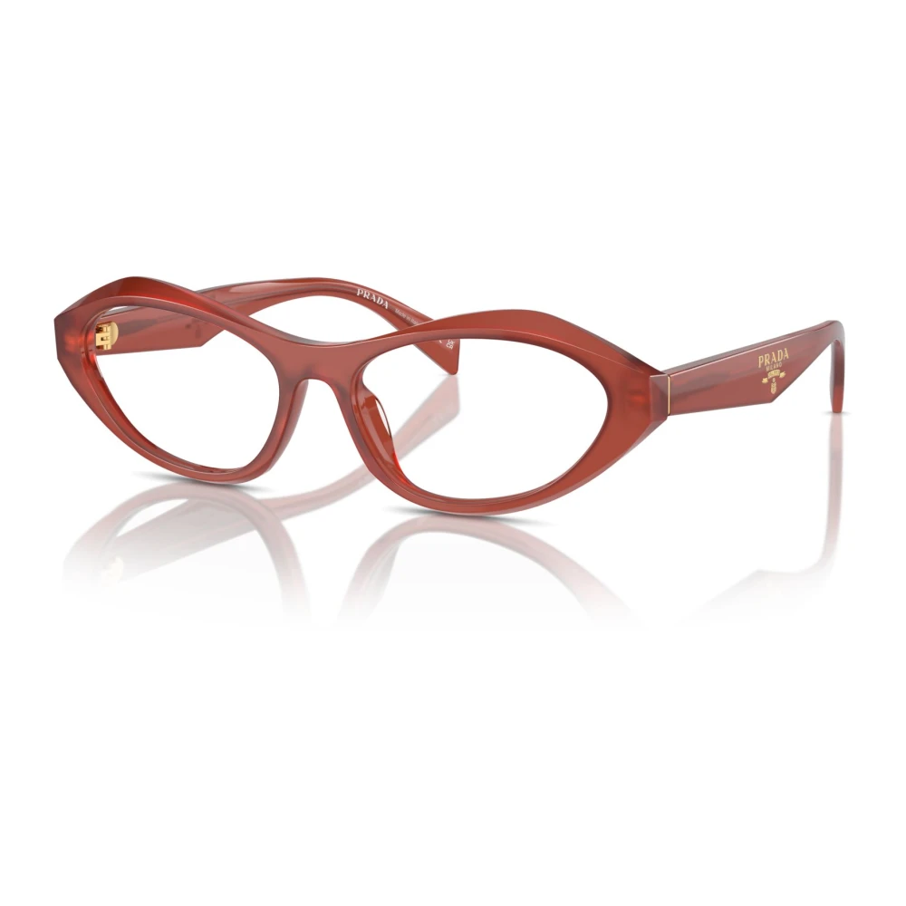 Prada Women's Brown Glasses, 55 Mm, Cat-Eye Acetate Frame