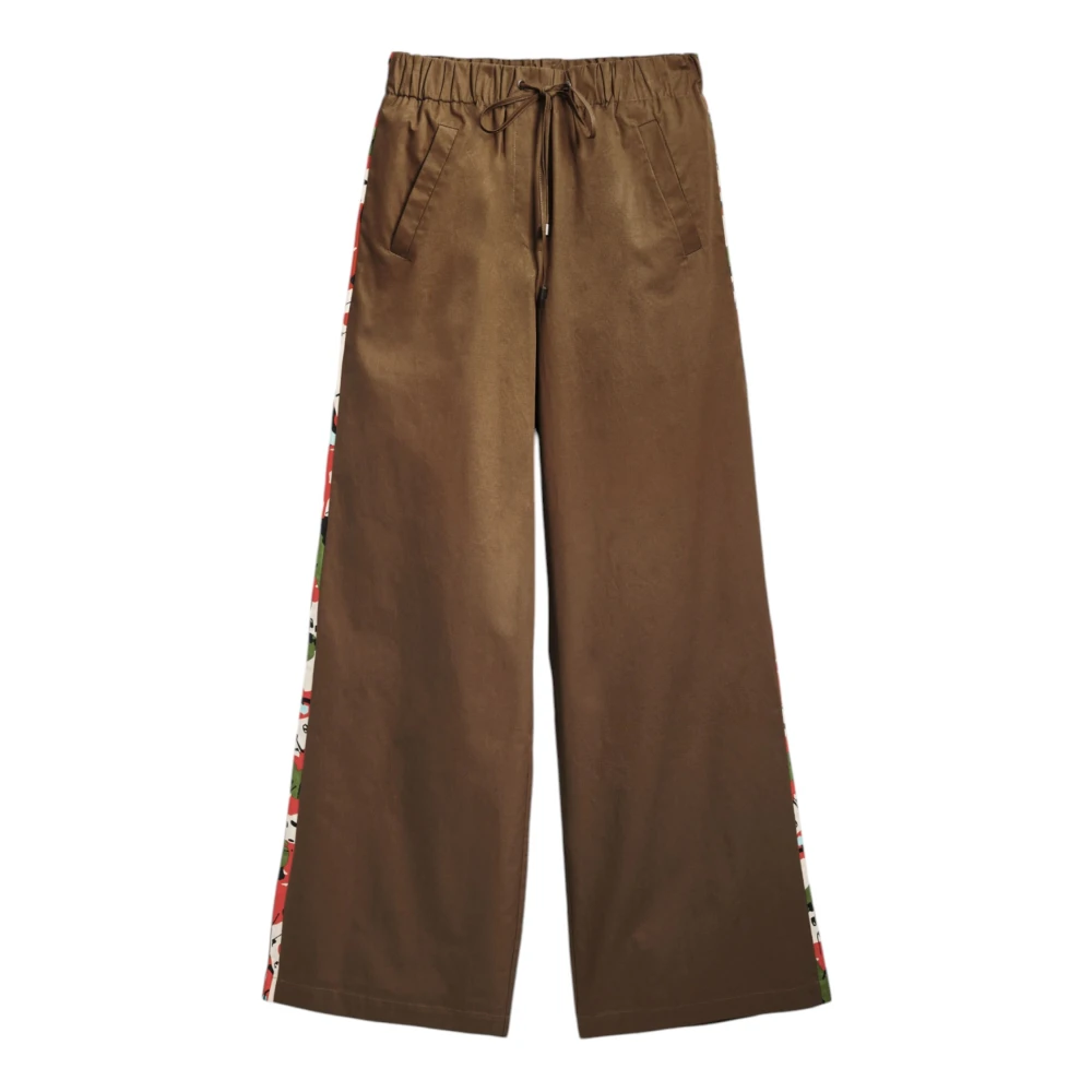 Desigual Katoenen Palace Broek voor Vrouwen Brown Dames