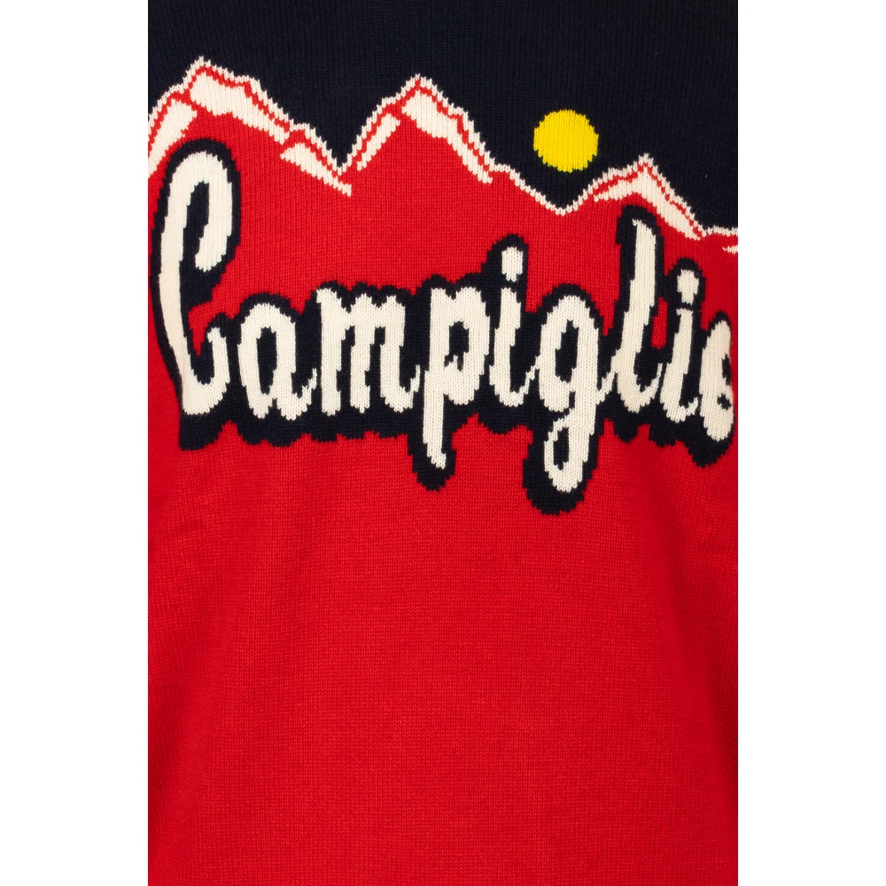 MC2 Saint Barth Rode Sweater Heron Stijl Red Heren
