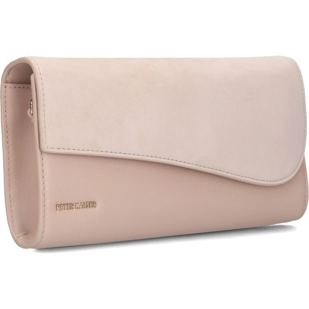 Peter Kaiser Elegante Beige Leren Clutch Beige Dames