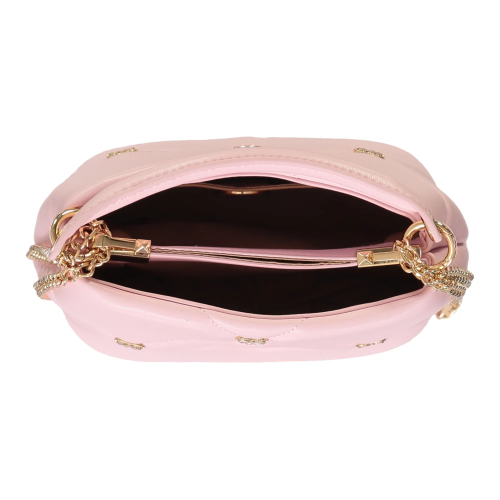 Love Moschino Gewatteerde Handtas met Afneembare Kettingriem Pink Dames