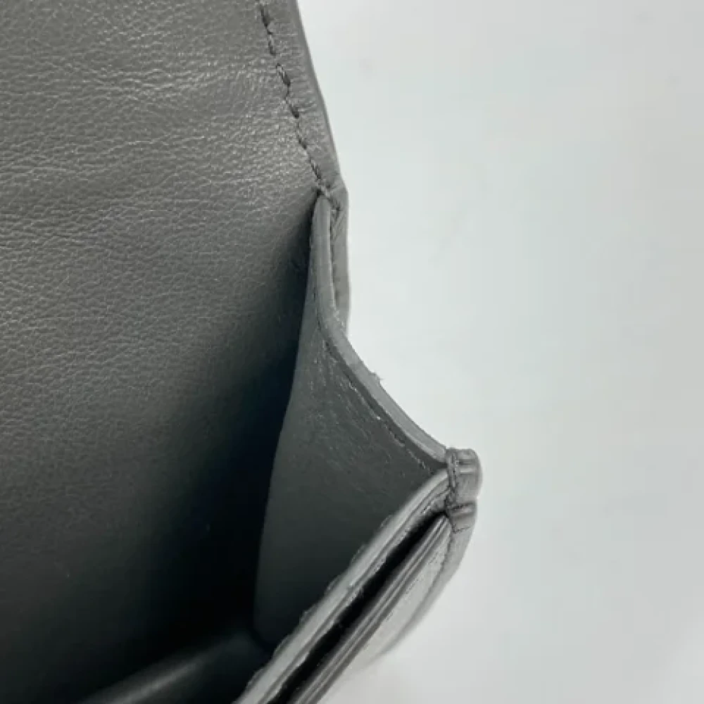 Bottega Veneta Vintage Pre-owned Leather wallets Gray Heren