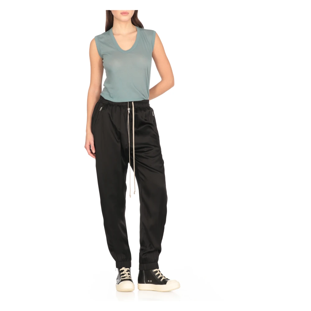 Rick Owens Lichtblauwe Katoenen Top met V-hals Blue Dames