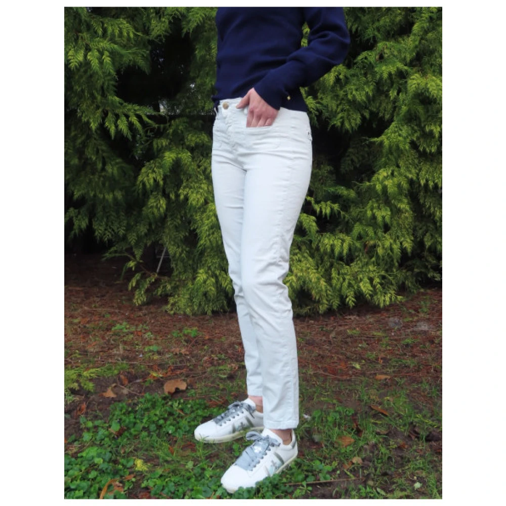 Islow Clara Gestreepte Broek White Dames