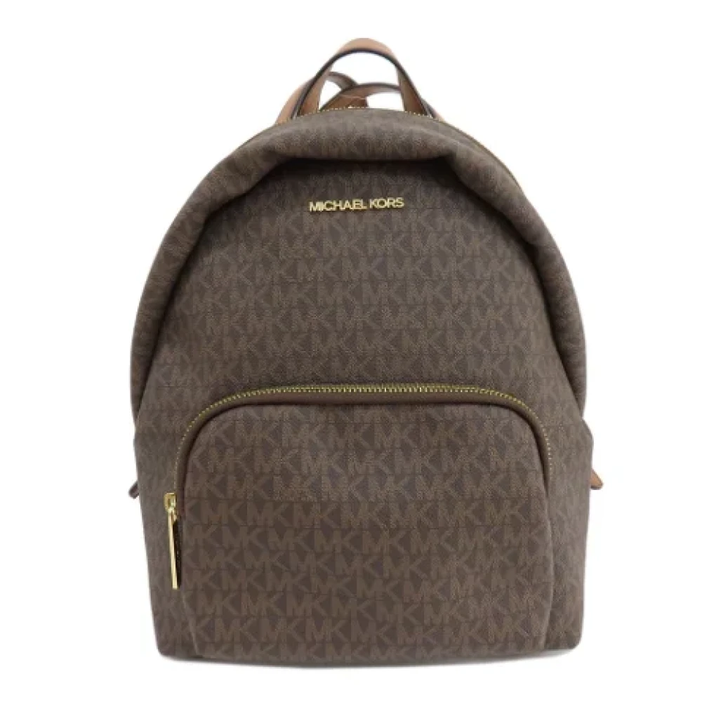 Michael Kors Pre-owned Plastic backpacks Brown Dames