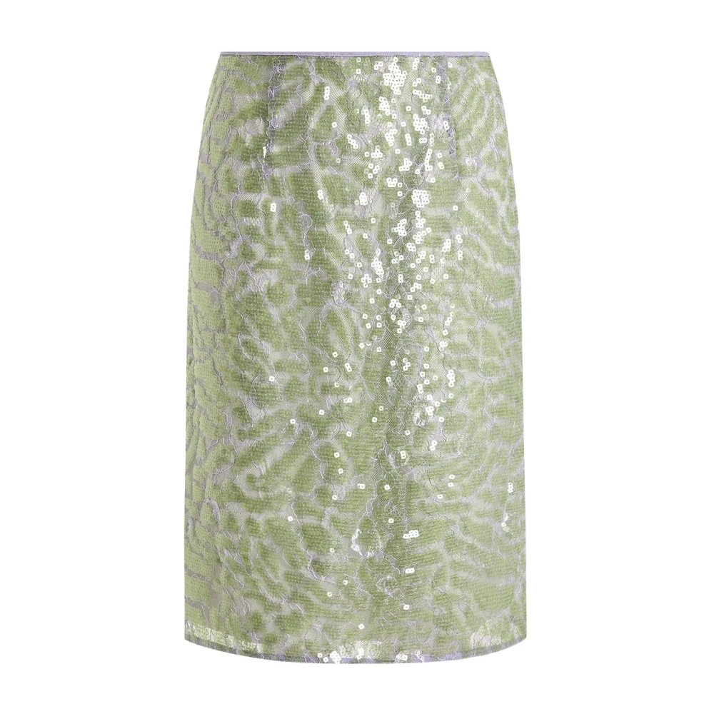 16Arlington Women's Green Elice Midi Skirt - Midi Skirts - Xs - Skirts