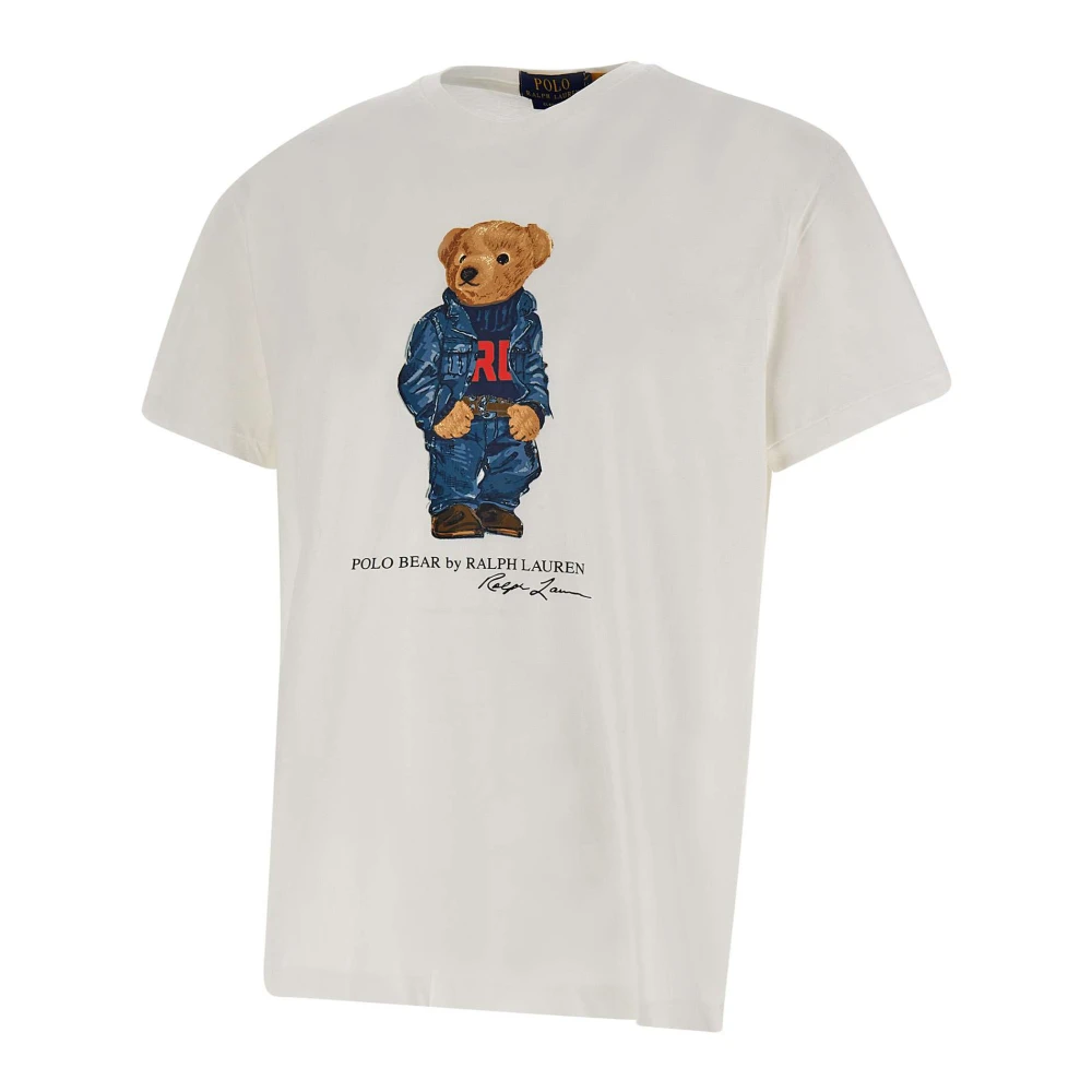 Polo Ralph Lauren Klassiek Wit T-shirt met Polo Bear White Heren