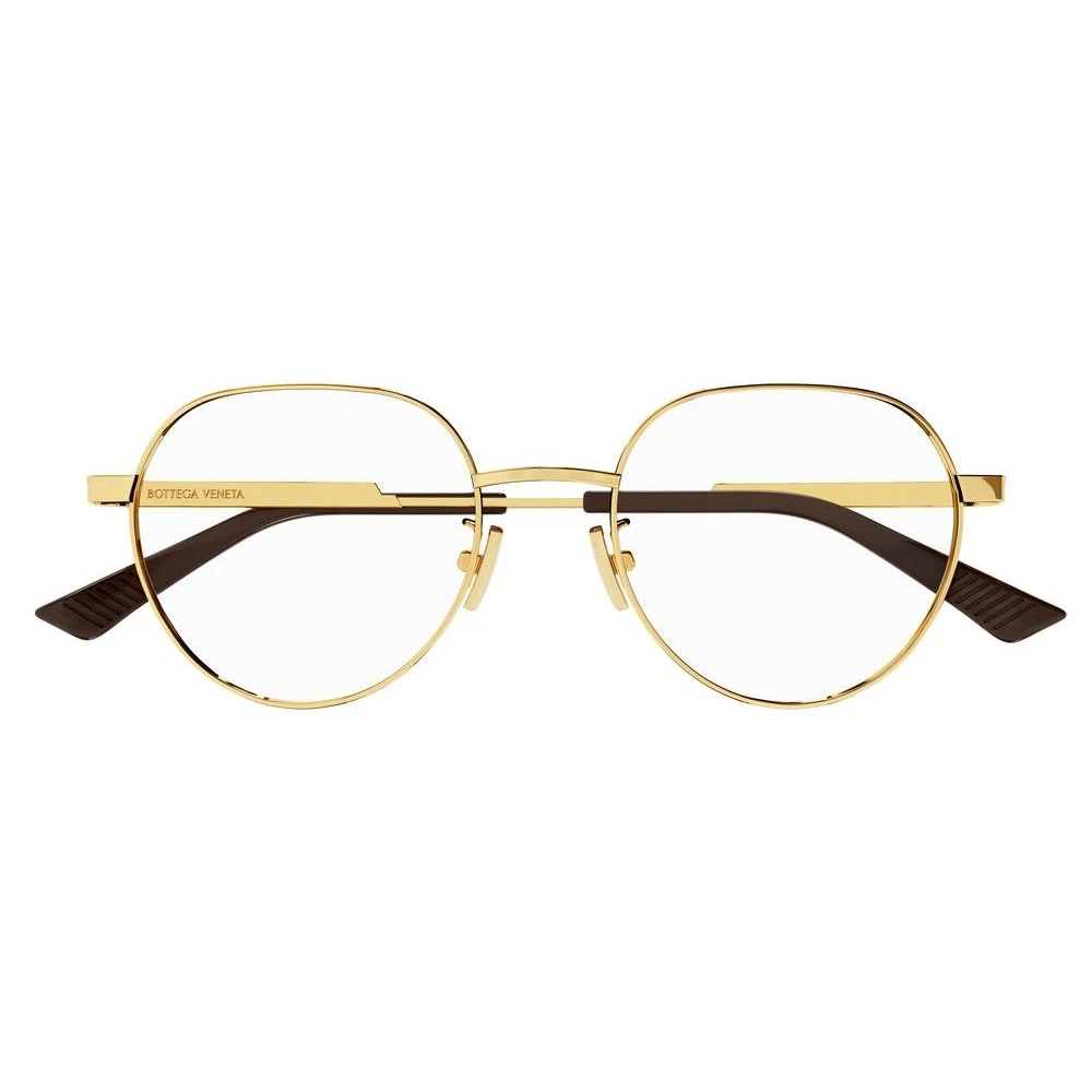 Bottega Veneta Gold Eyewear Frames Sunglasses Yellow Unisex